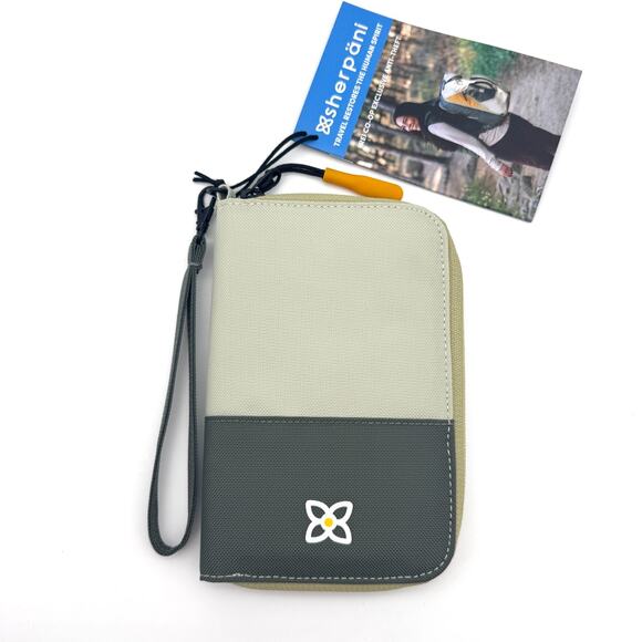 Sherpani Handbags - Sherpani Rio Passport Wallet Travel Card ID Holder Wristlet Cactus NEW Rei Coop